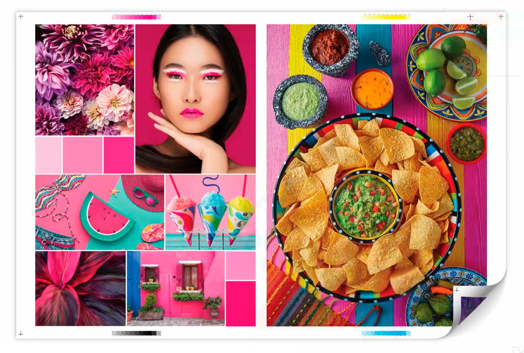Pliego impreso con CMYK Plus