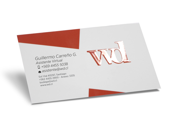 muestra tarjeta